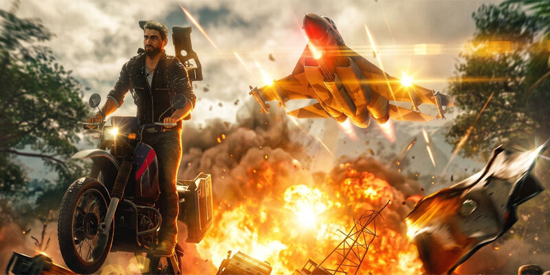 Just Cause 4 (Bild: Square Enix / Bildbearbeitung: Google Gemini)