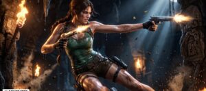 Lara in Action (Bild: Square Enix / Magnific AI)