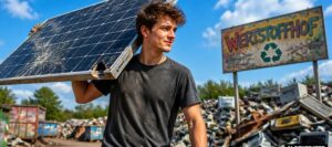 Solarpanele entsorgen (Bild: Magnific AI)